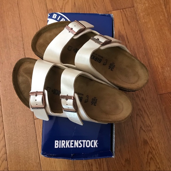 white birkenstocks size 36